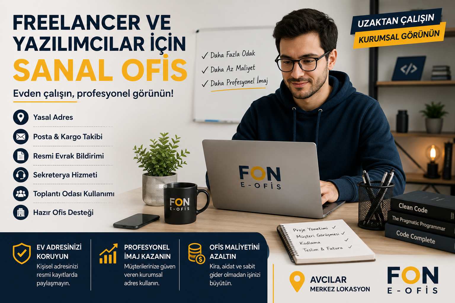 Freelancer ve yazılımcılar için sanal ofis